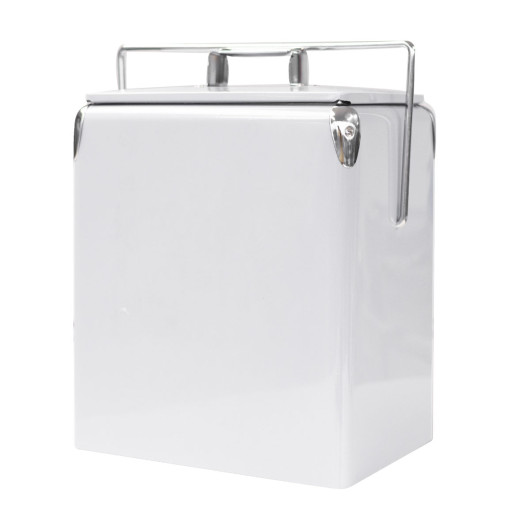 White 17L Metal Cooler Boxes